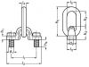 Anneau de levage articulé à paliers - Schéma