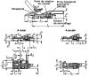 Sauterelle à crochet horizontale, renforcée, avec bouton de verrouillage - Schéma
