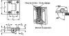 Charnière à friction réglable, technopolymère - Schéma