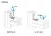 Equerre interne de fixation acier ou inox - Montage