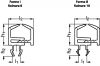 Joint pour panneaux pour profil&eacute;s aluminium, formes B et I - Sch&eacute;ma